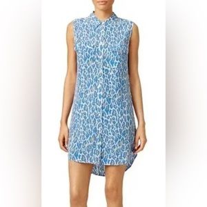 Equipment Femme Sleeveless Slim Signature Dress in Regatta Multi